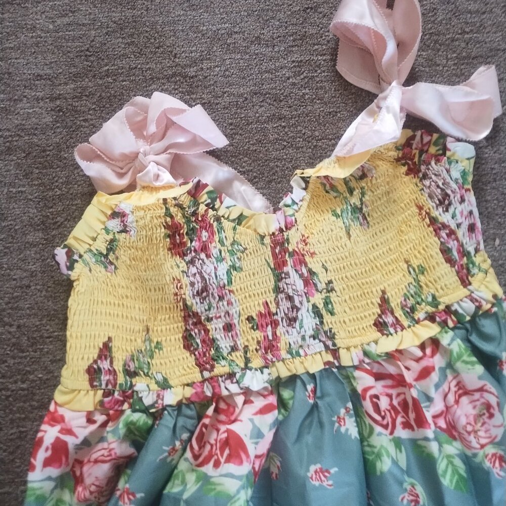 Tie shoulder floral maxi dress - Picture 2 of 4